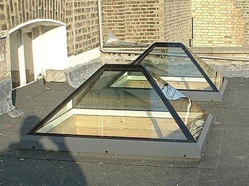 toit vitr&eacute; auto-nettoyant ELONGATED Pyramid GLAZING VISION