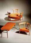 Ensemble table et chaises pour enfant (mixte) KINDERMOBEL by Ginbande Design ANTHOLOGIE QUARTETT