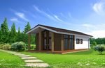 Maison pr�fabriqu�e contemporaine (ossature bois) AB 77  ABSOLUT-BOIS