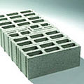bloc de béton creux / pose à joint mince / pour mur porteur - PALETTE BLOCS AVEC BLOCS AJUSFADLES®
