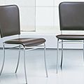 chaise contemporaine / en cuir / à usage domestique - LIVORNO