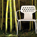 chaise contemporaine / particulière / avec accoudoirs / empilable - OPEN - 080_O