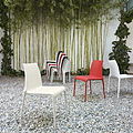 chaise contemporaine / particulière / empilable / de jardin - PETRA by Claudio Dondoli & Marco Pocci