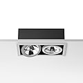 downlight encastrable / carré / halogène / basse tension - BATTERY: TRIM LARGE 2L by F.A. Porsche