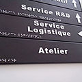 plaque signalétique en braille - BRAILLE ET RELIEF