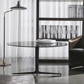 table contemporaine / ronde / en verre - CLYFFORD by Rodolfo Dordoni