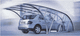 abri de voiture en aluminium (couverture en polycarbonate)