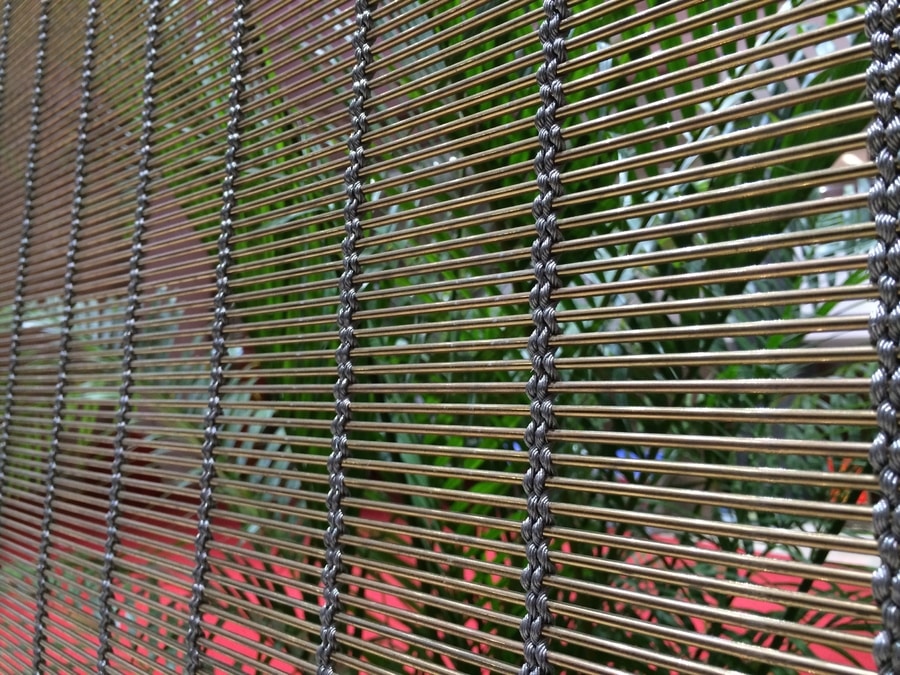 Tissu à mailles en acier inoxydable pour parasols revêtements et