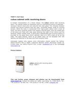 cubus cabinet with revolving doors