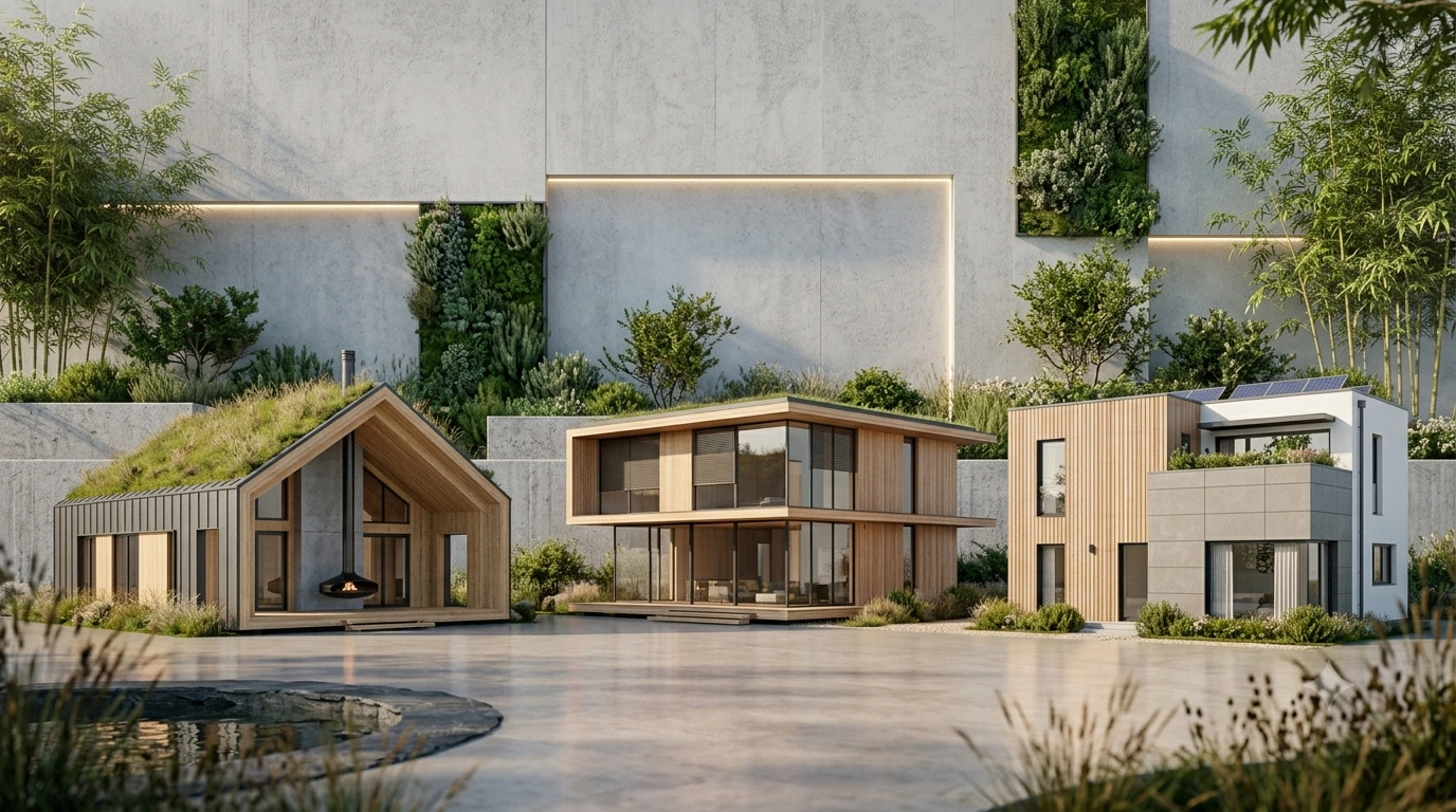 Architecte professionnel examinant des plans de construction en bois massif sur un site présentant la structure d'un immeuble de bureaux en bois à plusieurs étages.