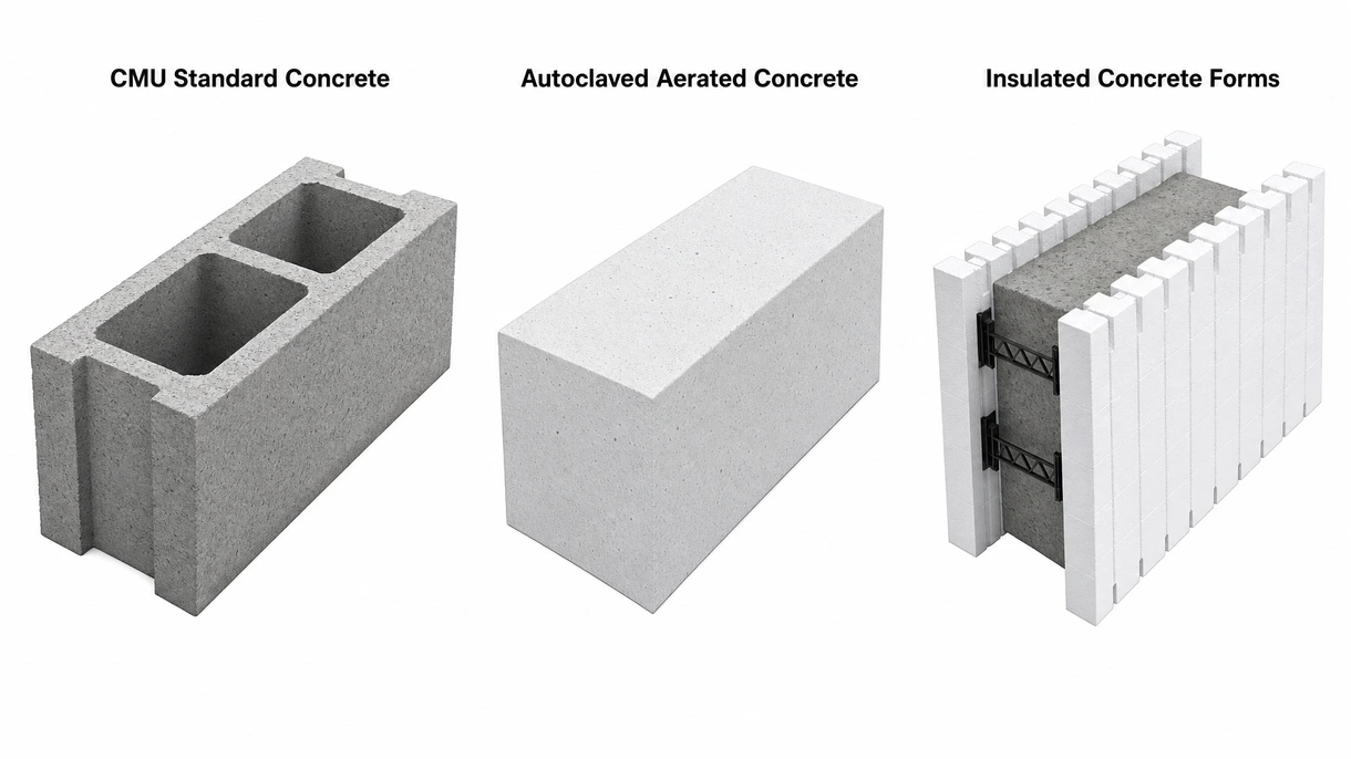 Gros plan technique d'un bloc de béton cellulaire autoclavé montrant la structure cellulaire poreuse et les bords nets découpés avec précision.