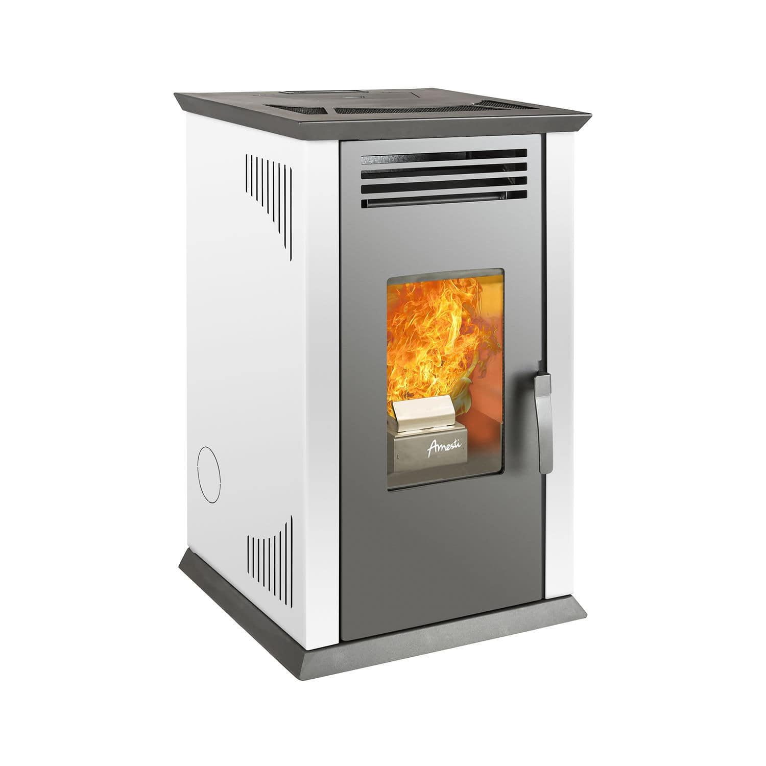 Poêle à granulés ITALY 8100 AMESTI FIREPLACES 9 kW / au sol / contemporain