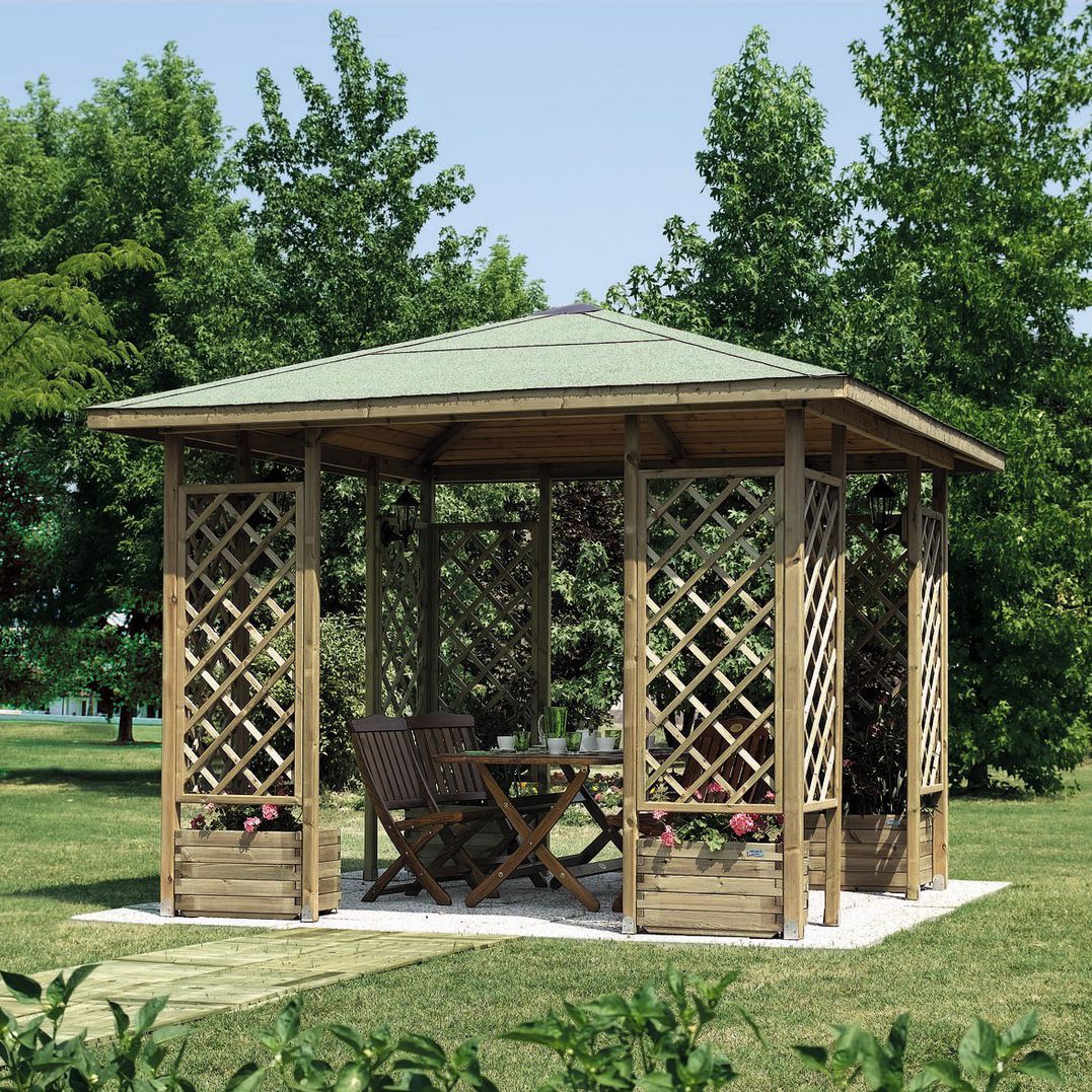 Gazebo en bois MALAGA IL CEPPO