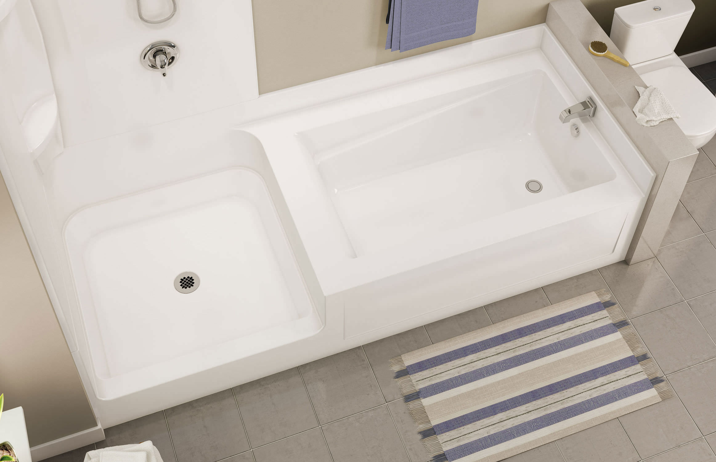 Bathtub shower combinations