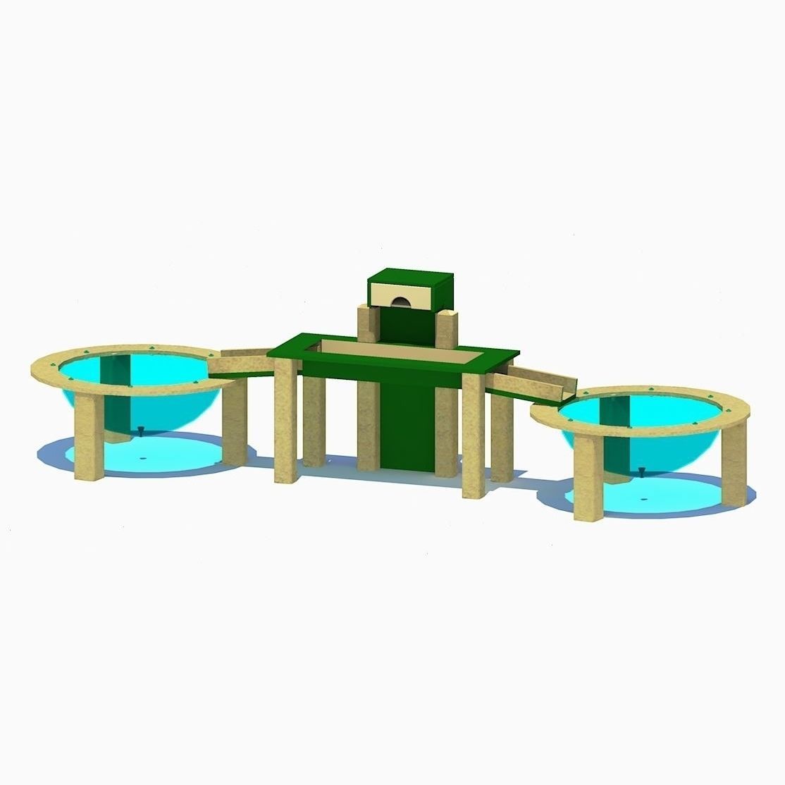 Jeu d'eau - WATER TROUGH - progressive design playgrounds