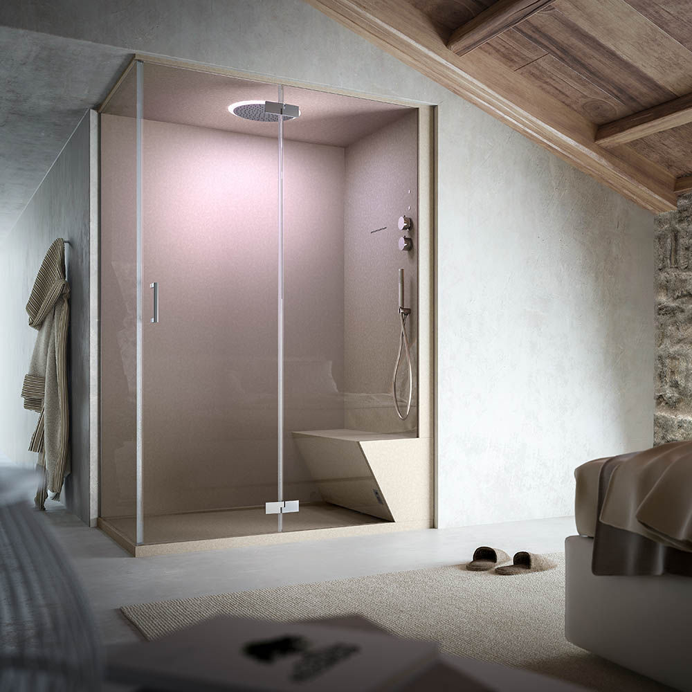 Cabine de hammam en kit NONSOLODOCCIA PRO GLASS 1989