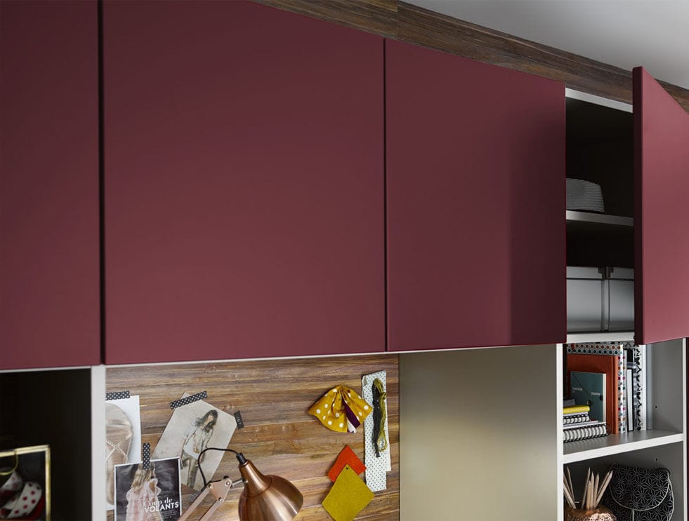 Armoire murale AMBIANCE CRÉATIVE Mobalpa contemporaine / à porte