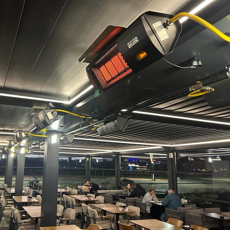 Chauffage Infrarouge Etherma EZ-1200 – 1200W, Plafond, IP44 Industriel
