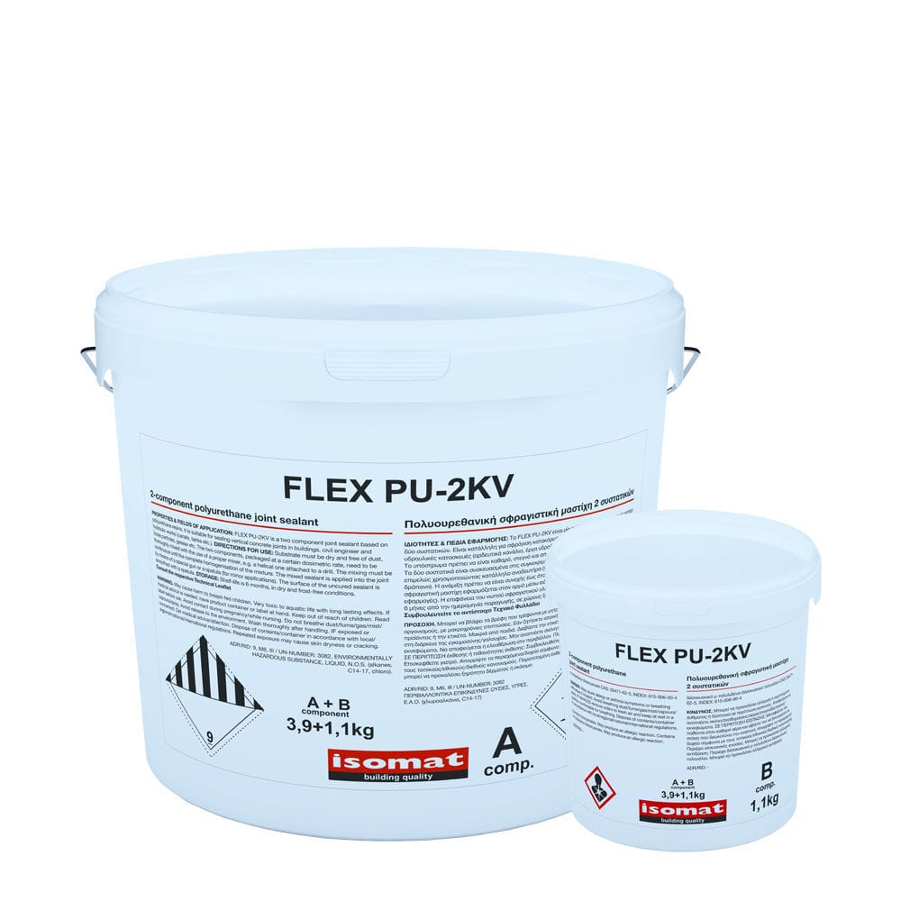 Mastic élastique FLEX PU2K ISOMAT S.A. à base de polyuréthane