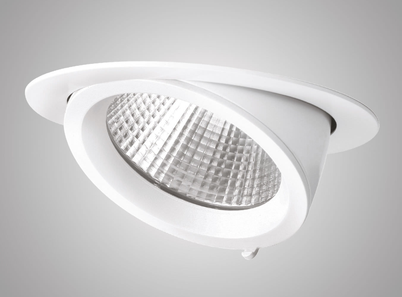 Spot LED Encastré Double Tête Réglable - Blanc - Puissances 7W à 30W - Aluminium Ignifuge - Pour Commerce, Restaurant