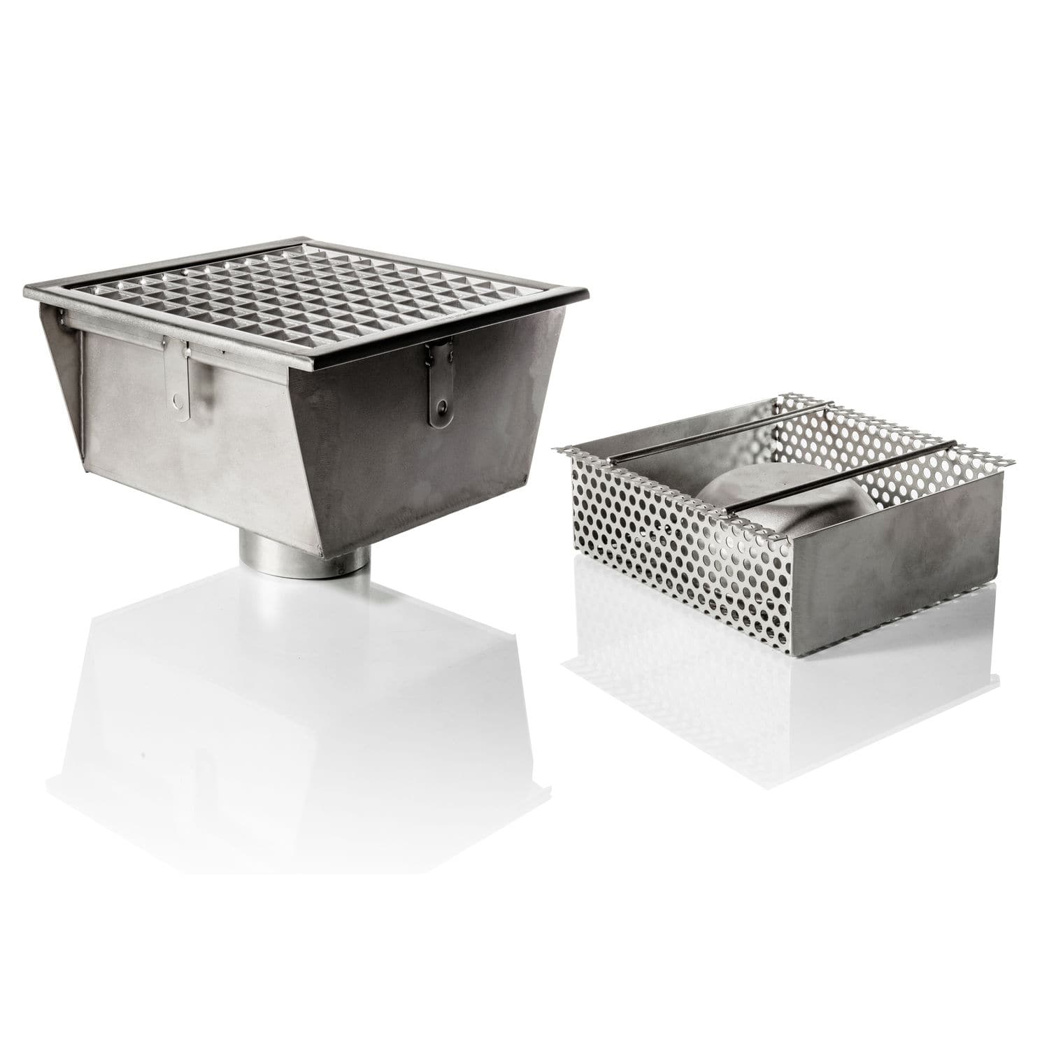 Grille Siphon Acier Inox – 40mm à 200mm – Pour Terrasse, Salle De Bain, Toit Plat