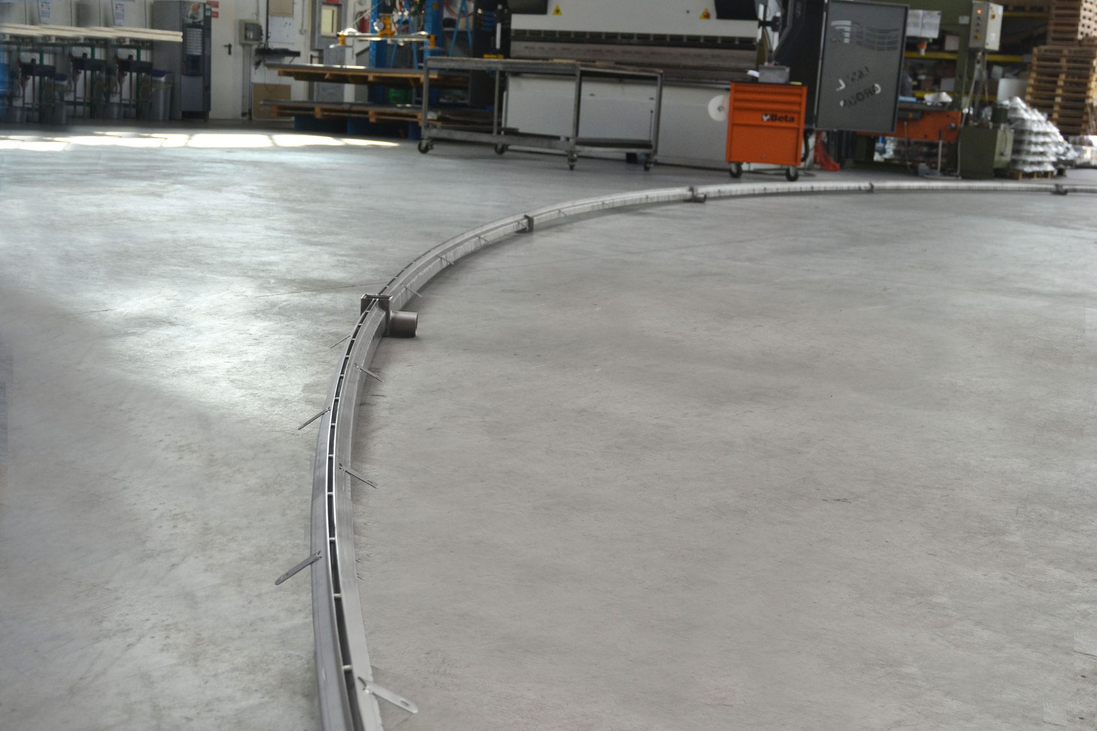 Caniveau de drainage en acier inox