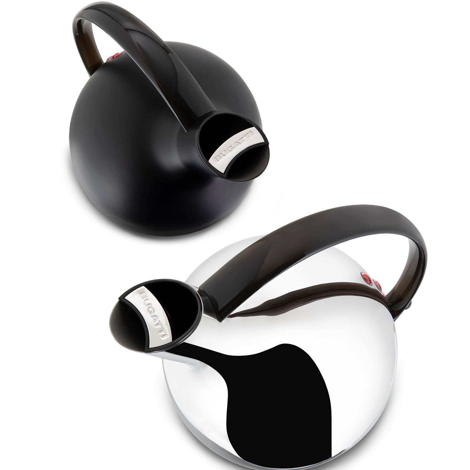 Bouilloire à Café En Acier Inox 304 - Bec Col De Cygne, Poignée Ergonomique - 250 Ou 350 Ml, Noir/Argent