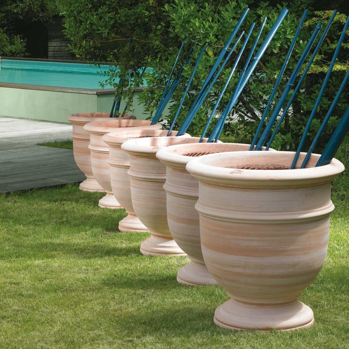 Pot de jardin en terracotta VPL Poterie Goicoechea rond