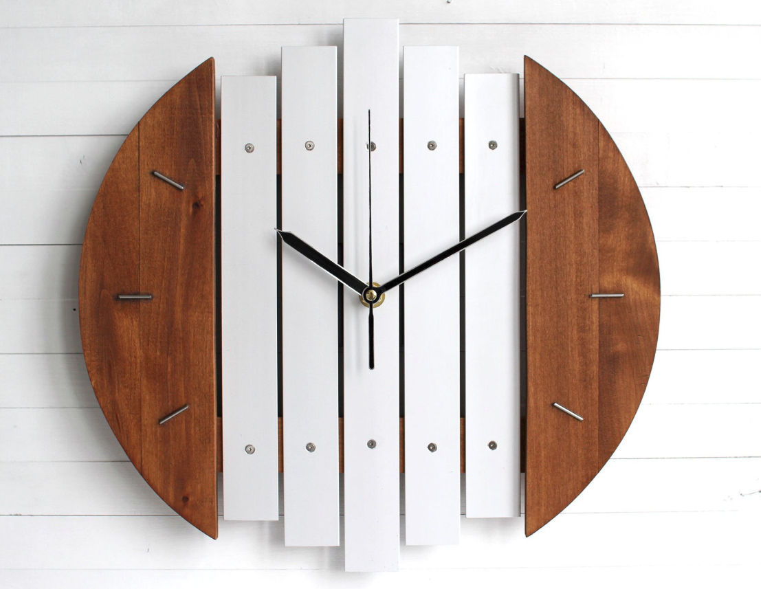 Horloge contemporaine KLORX Paladim Handmade analogique / murale