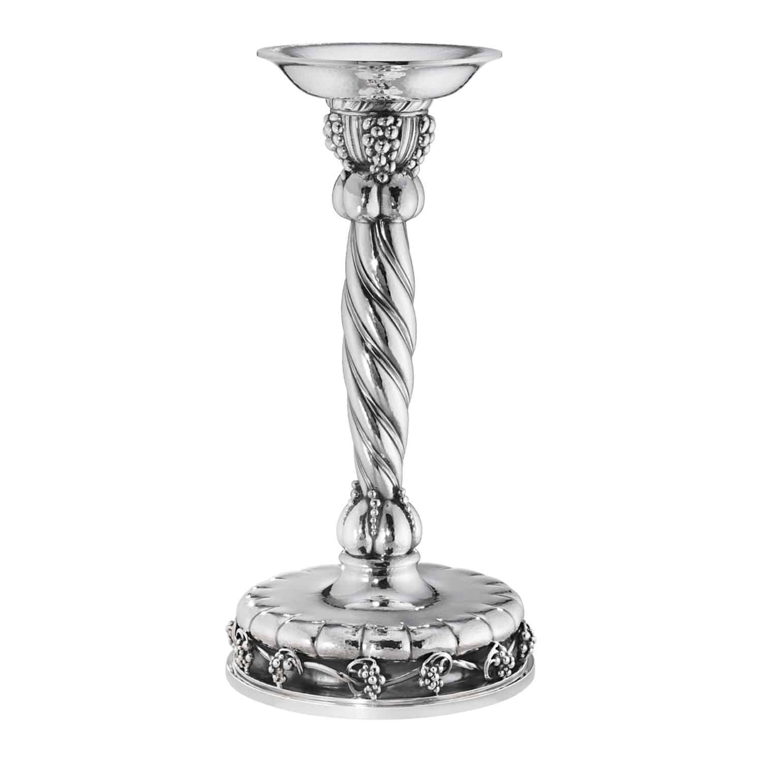 Bougeoir en argent massif GRAPE Jensen