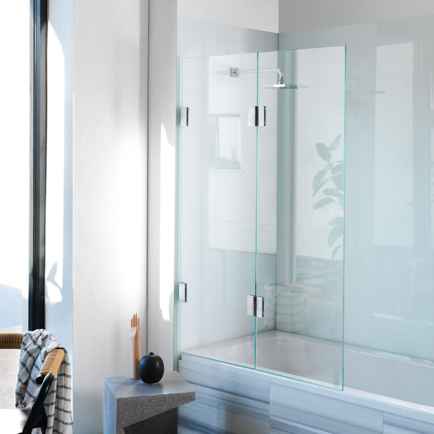 Parebaignoire pliant DIPTYCH Majesctic Showers sans cadre