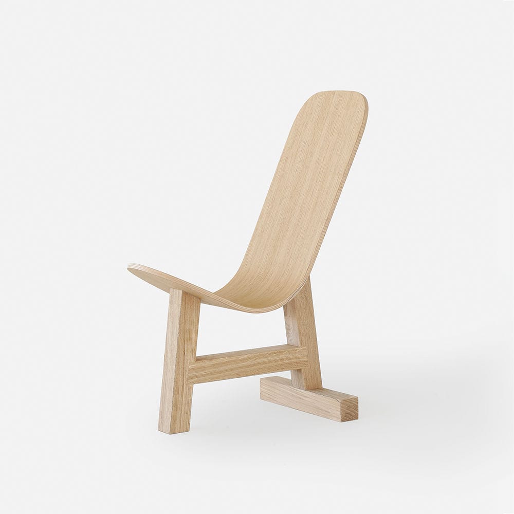 Chaise design minimaliste EASEL DANTE Goods and Bads en chêne