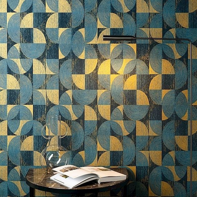 Papier Peint Non Tissé Grandeco Orion Rayé Géométrique Pailleté - 53cm X 10.05m, Couleur Argent