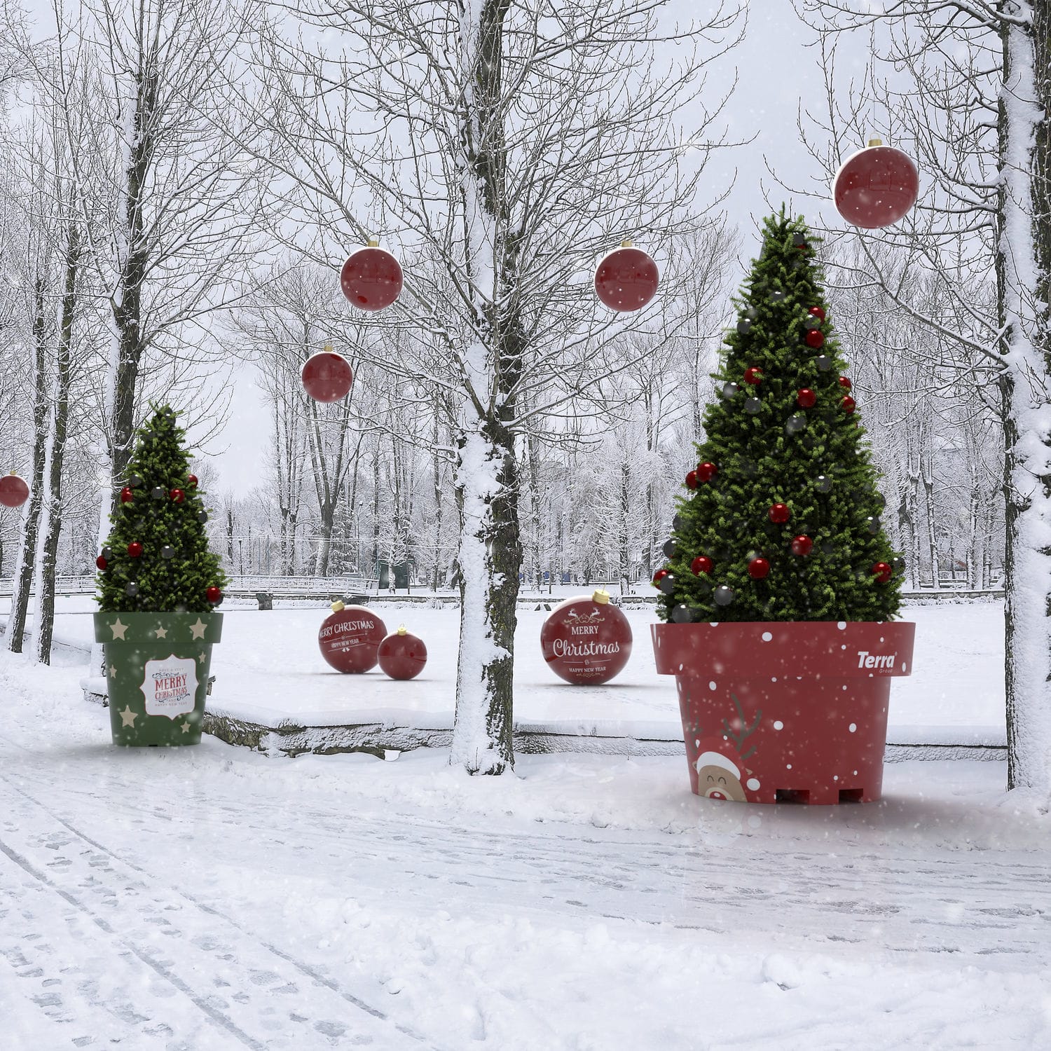 Ornement de globe d'arbre de Noël | Photo Gratuite