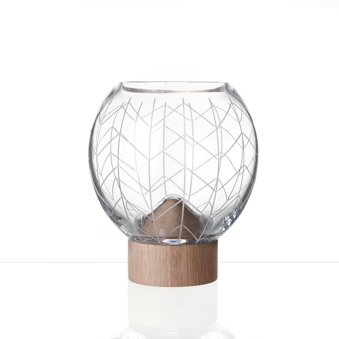 Bougeoir en verre - SUSPENSION GM - FORESTIER - en marbre / par Arik Levy