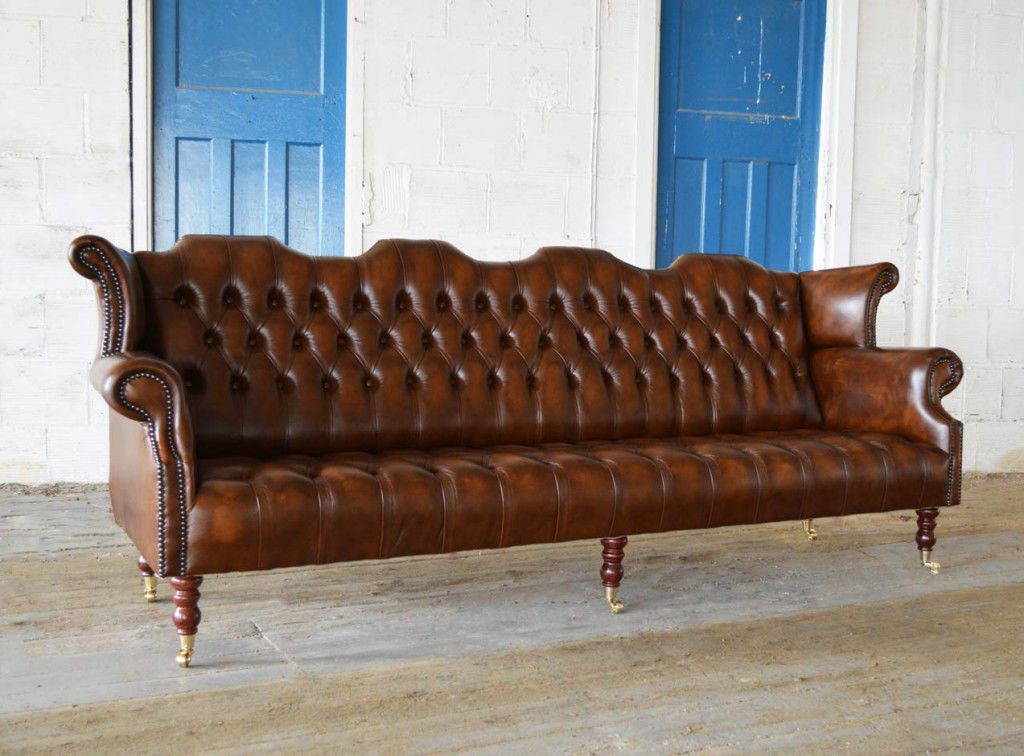 Canapé chesterfield BARBER Abode Sofas marron / en cuir / avec