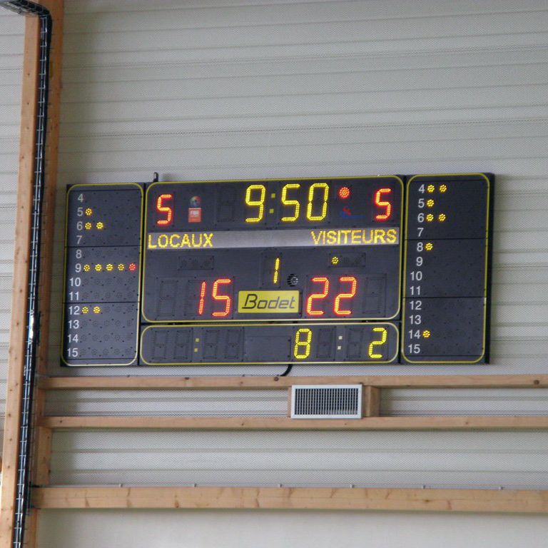 Affichage sportif : Tableaux de scores pour le futsal