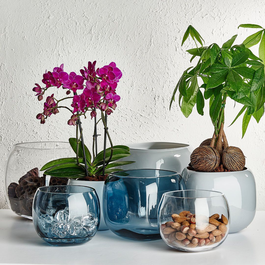 Pot De Fleur En Verre Transparent - Vase Intérieur, Terrarium Ou Aquarium - 23x23x12 Cm - Pour Plantes, Succulentes, Décoration Bureau