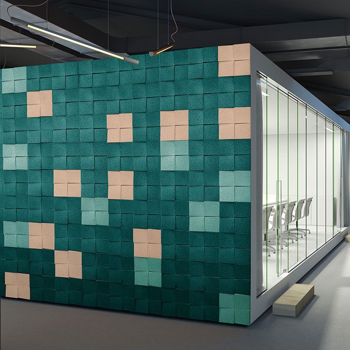 Revêtement mural pour intérieur CHOCK Muratto en liège / 3D / à