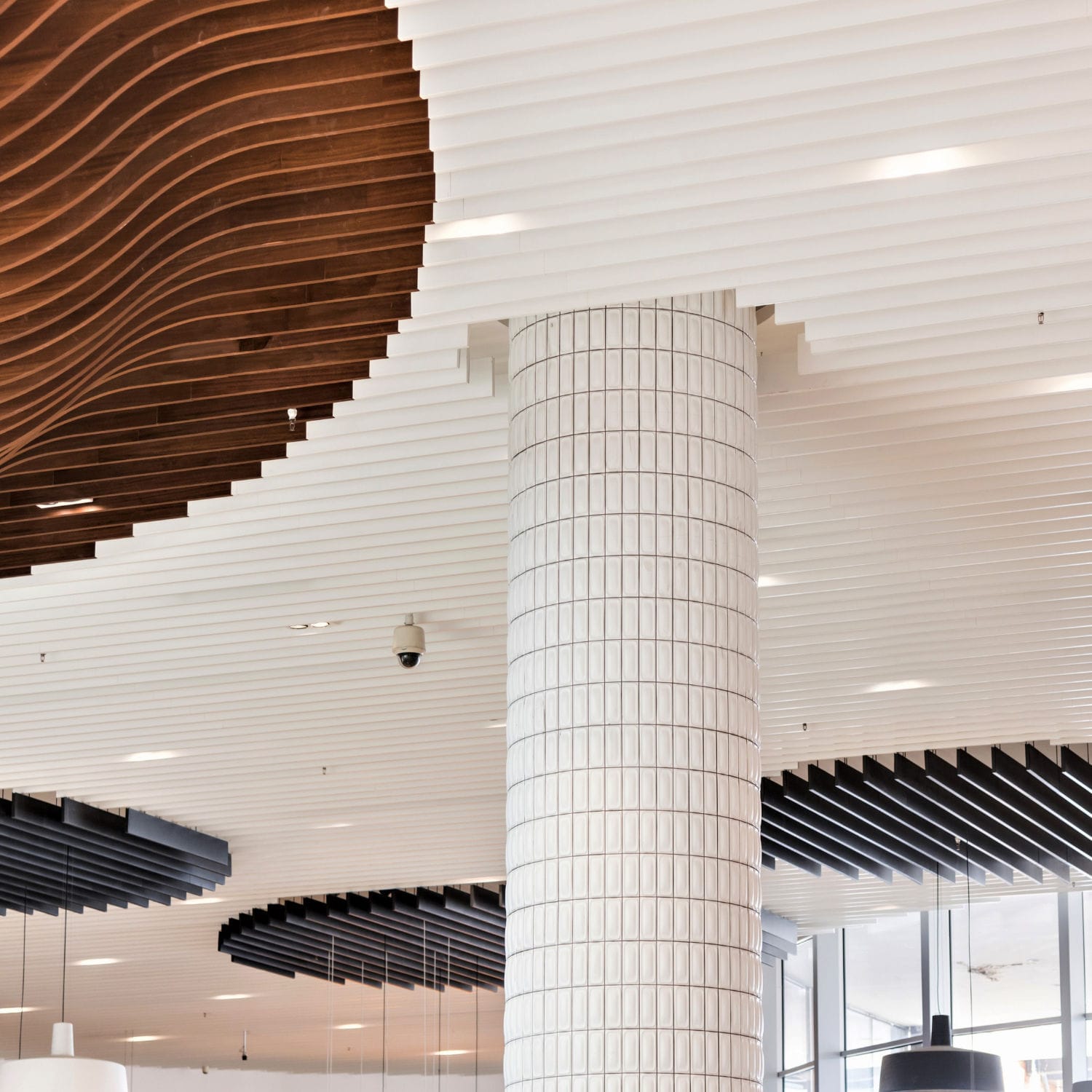 Fauxplafond en métal Hidden Baffle Carrier System BUTEM METAL en