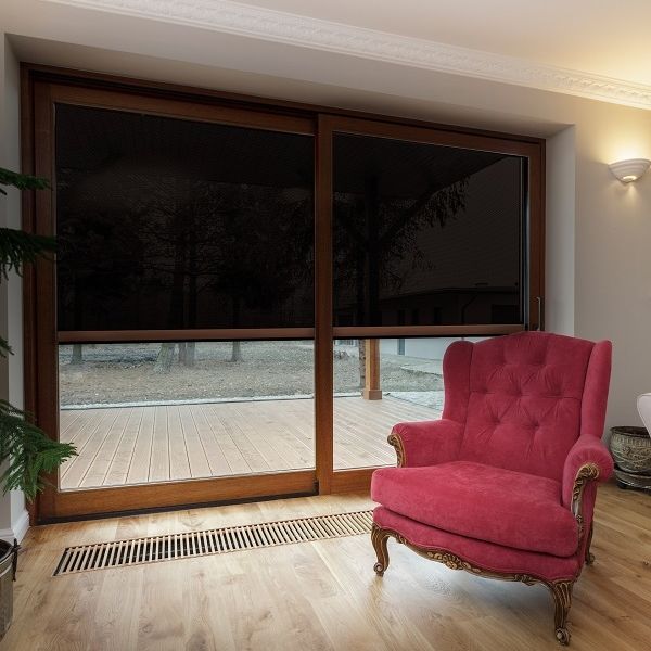 Store banne coffre HELIA SCREEN ZIP Persax vertical / manuel / de