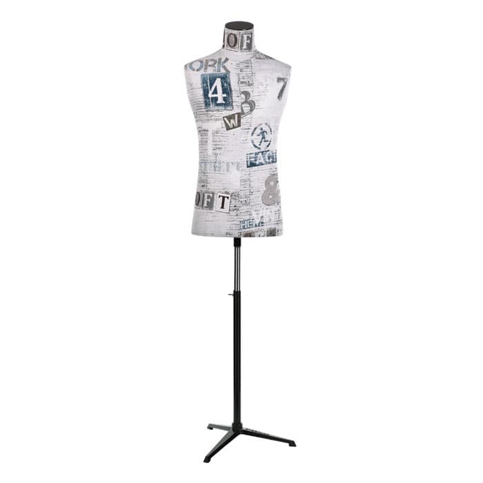 Buste Mannequin à Suspendre Homme - Couleur Chair - 86,4cm - Pour Boutique Ou Création