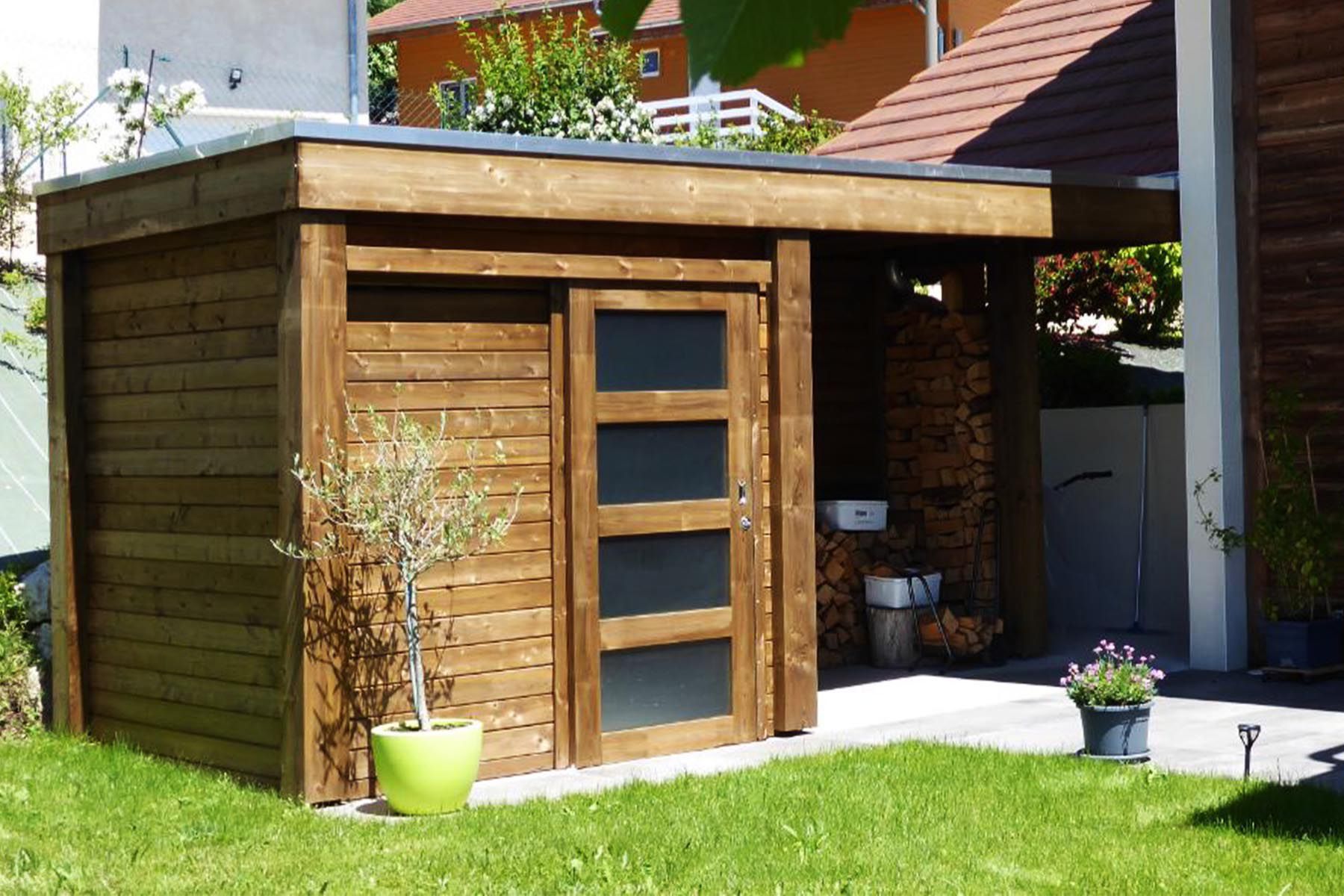 Abri de jardin en bois - CAYENNE - MODULAND - contemporain