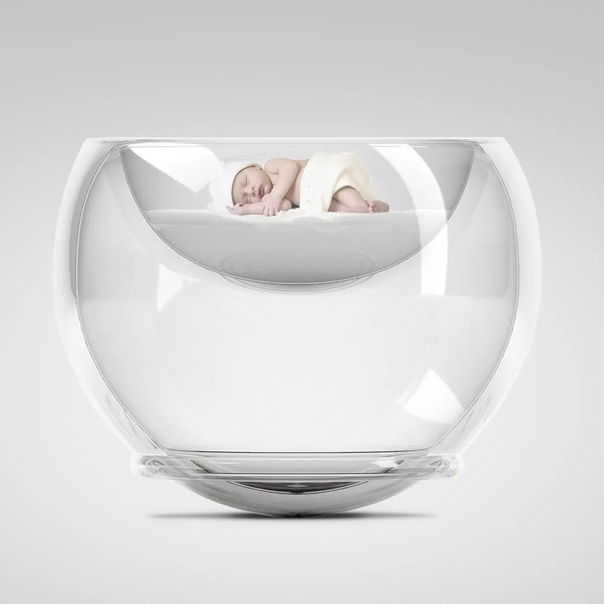 Berceau A Bascule Bubble Bubble Baby Bed En Tissu En Plastique Mixte