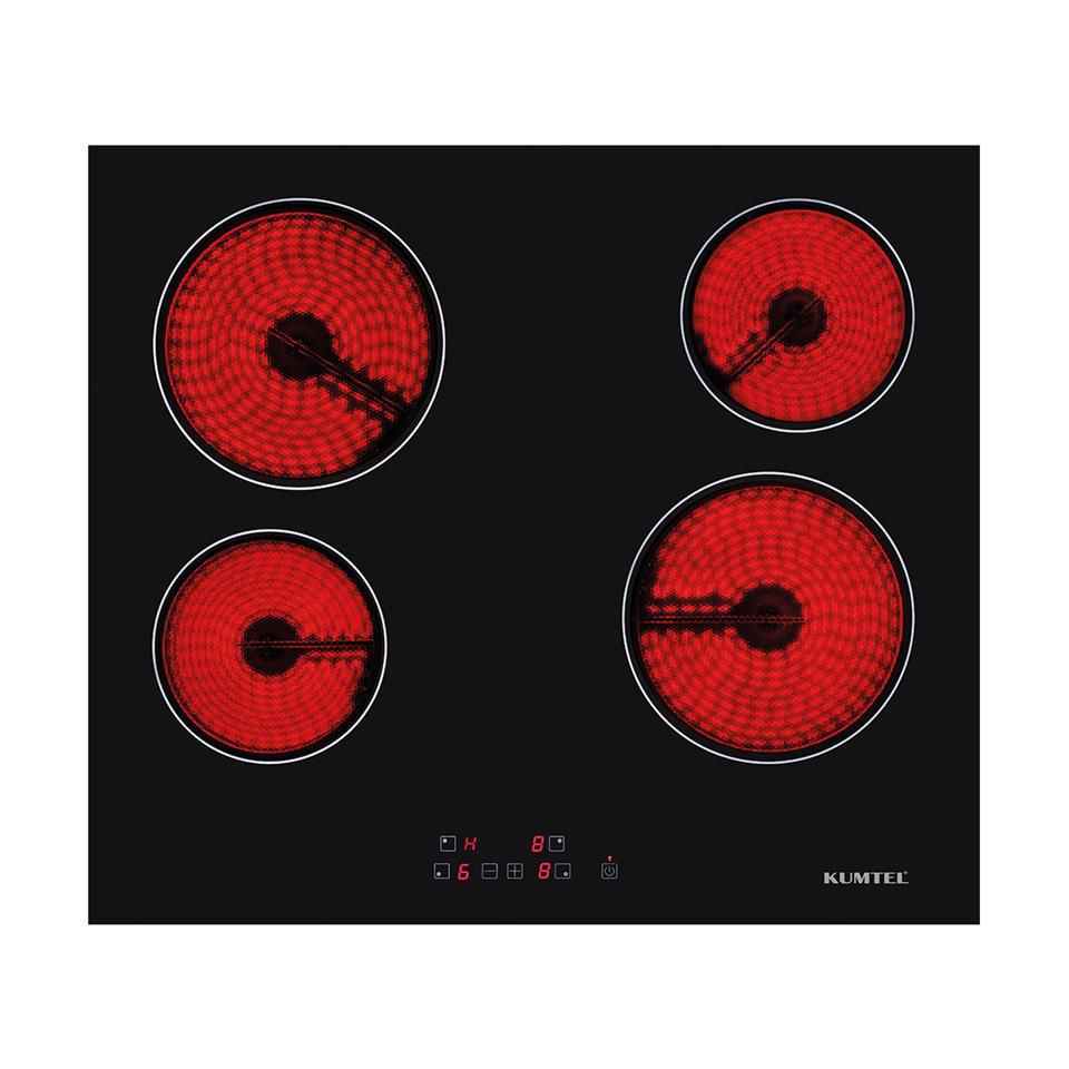 Table de cuisson vitrocéramique V604T Kumtel & Luxell 4 foyers