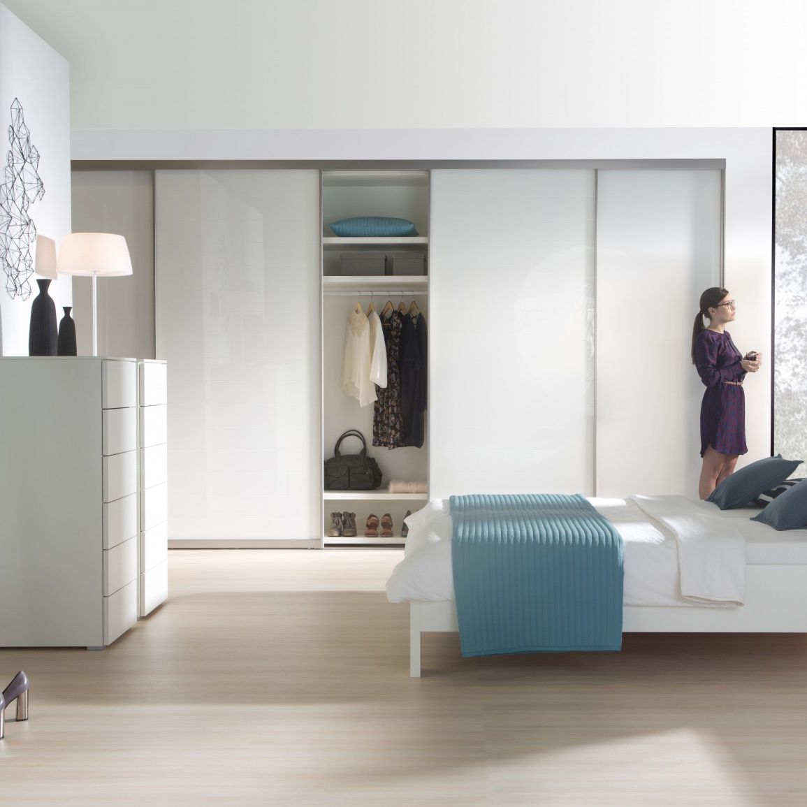 Armoire contemporaine NANO PLUS Noteborn BV en bois laqué / en