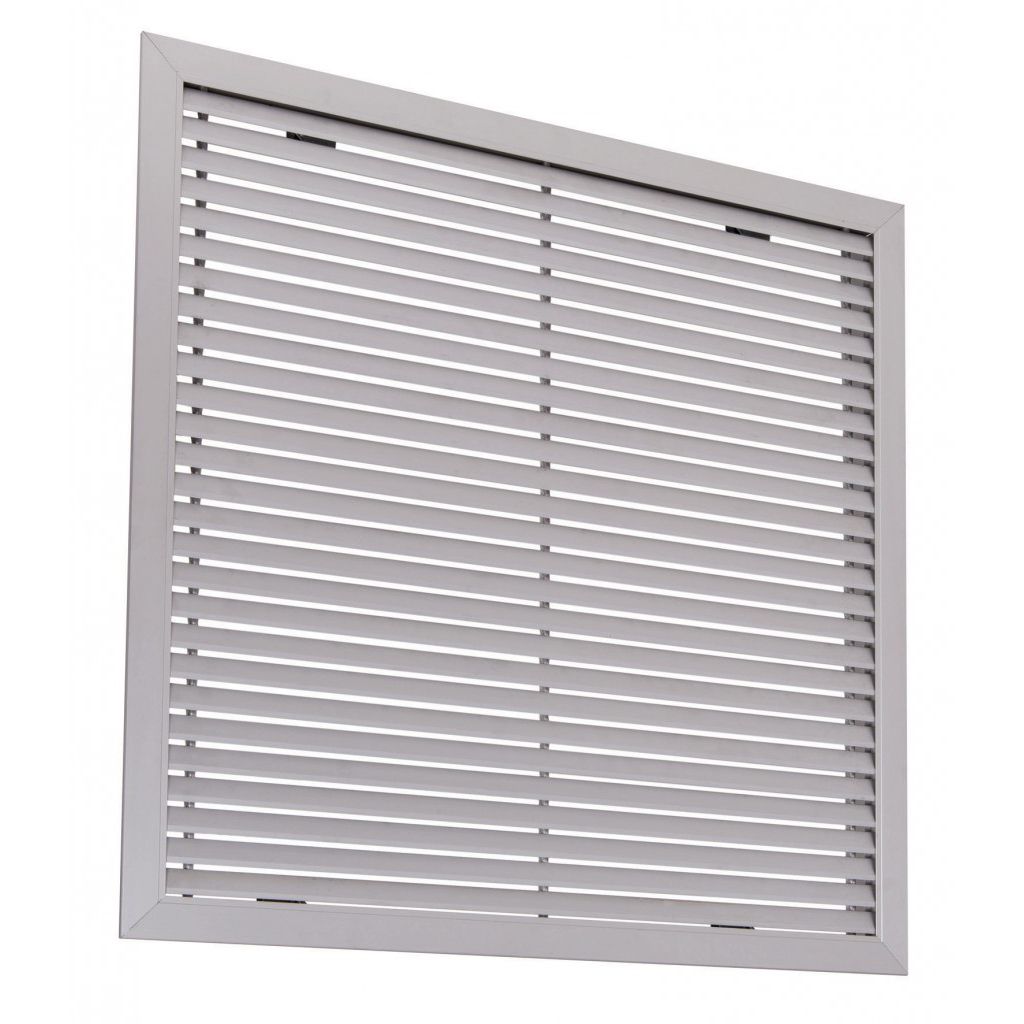 ADGO Grille D'aération Pour Cheminée, Grille De Ventilation, Grille D'air Chaud, Entrée D'air Cachée, Rectangulaire, Longue, Revêtement Par Poudre, Noir (10 X 80 Cm