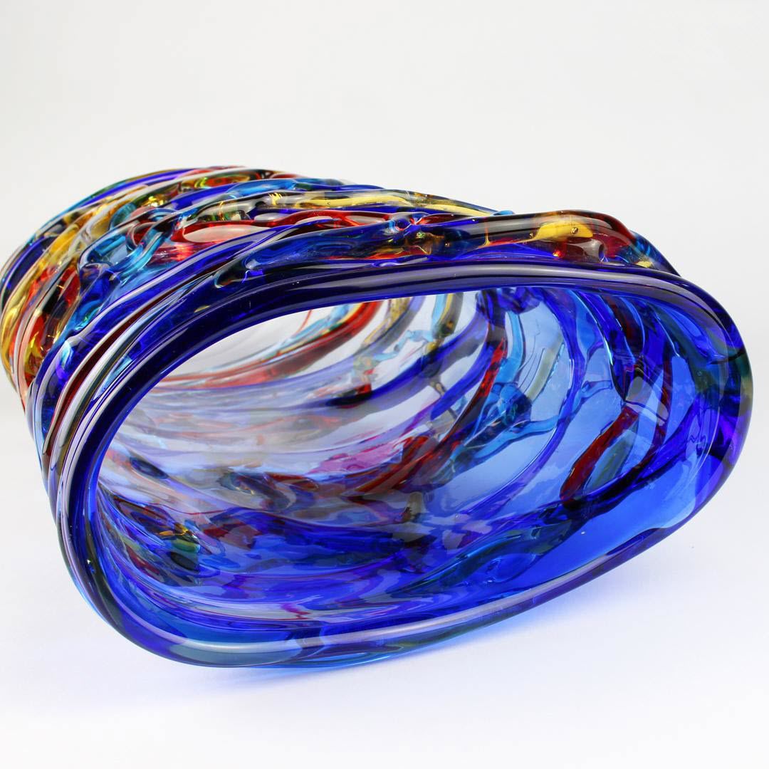 Vase contemporain / en verre soufflé / en cristal / en verre de Murano