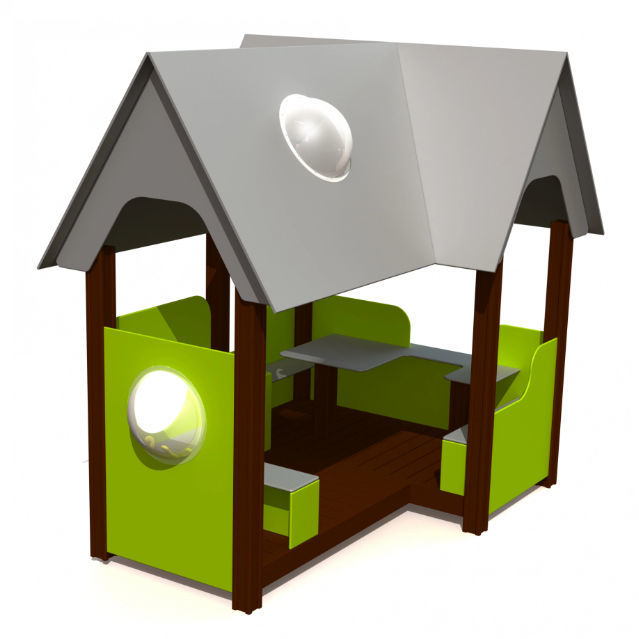 Cabane pour enfant pour aire de jeux - CHALET - Tiptiptap - au sol