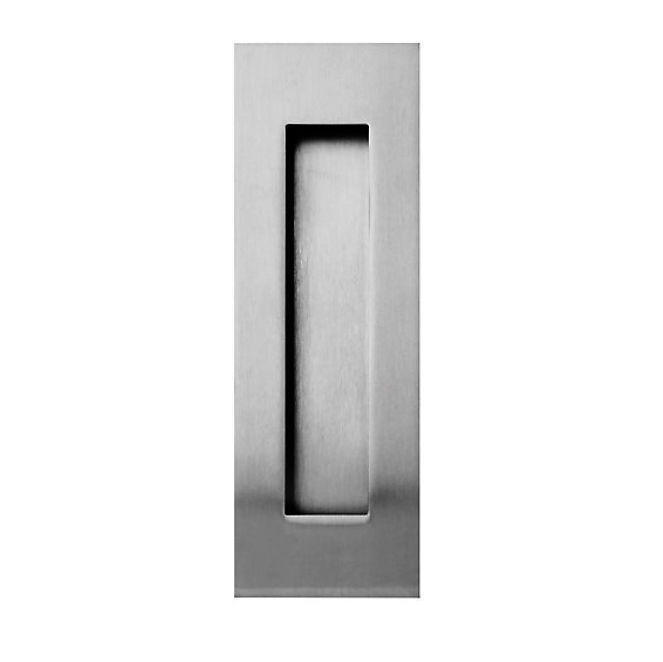 Noir - Poignée De Porte Coulissante Encastrée En Acier Au Carbone, 12